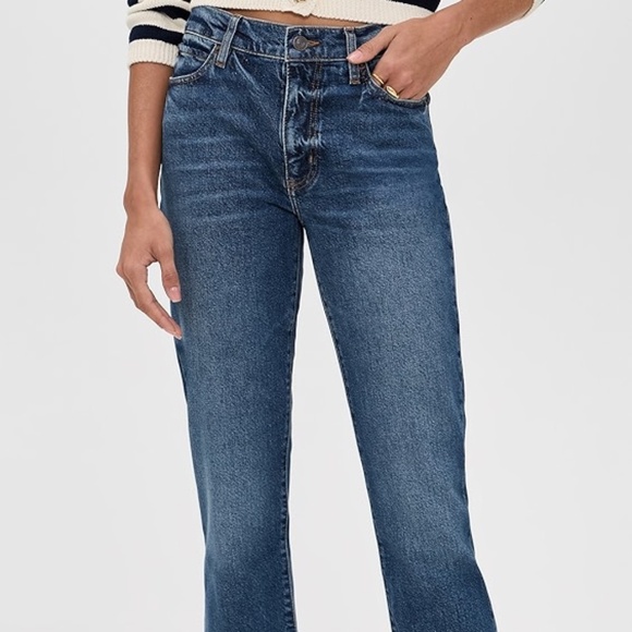 NWOT  Frame Denim The Borrowed Jeans Size: 27 Blue, Mid-Rise, Straight - Picture 11 of 11